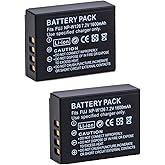 ANCBD 2-Pack NP-W126 NP-W126S Battery for Fuji X100F, X100V, X100VI, X100VI, X-S10, X-A5, X-A10, X-E4, X-Pro2, X-Pro3, X-T1, X-T2, X-T3, X-T10, X-T20, X-T30 II, X-T100, X-T200 1600mAh