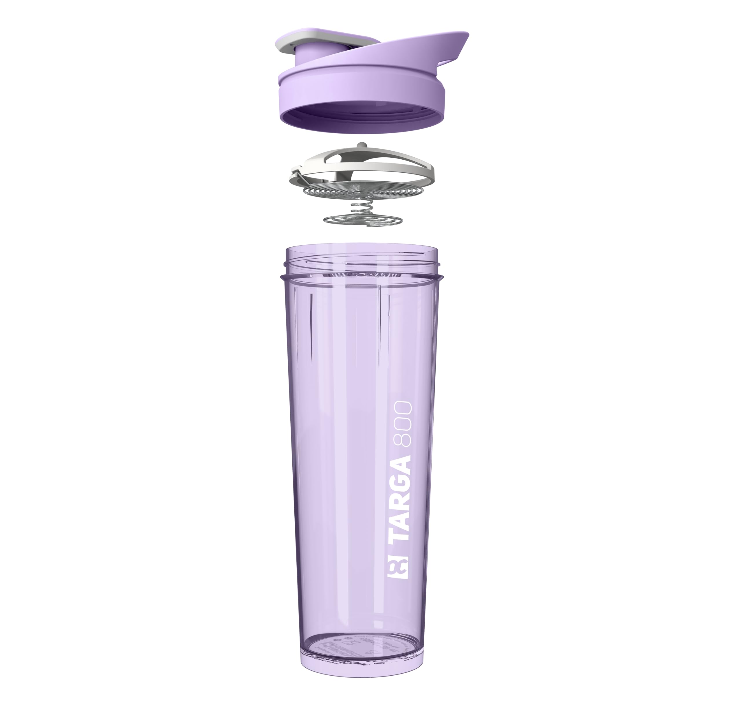 ROCKITZ Protein Shaker 800ml - leichte Reinigung + Protein Mischfeder = perfekt cremige Shakes ohne Klumpen - Fitness Wasserflasche Trinkflasche