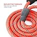 Toozey 5 FT Dog Leash, Rope Leash with Comfortable Padded Handle and Reflective Threads, Heavy Duty Braided Leash for Medium Large Dogs, Red