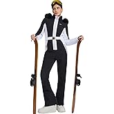 YEEFINE Women's One Piece Ski Suit Waterproof Snowsuits Snowboard Suits Slim Snow Jacket Insulated Outfits Jumpsuits