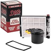 Doc's Diesel Fuel Filter, 6.7L Powerstroke F250 F350 F450 2017+ Fits FD4625 | Third-party tested to 3 micron at 98.76 percent efficiency, and it pulls water out of the fuel before it can do damage