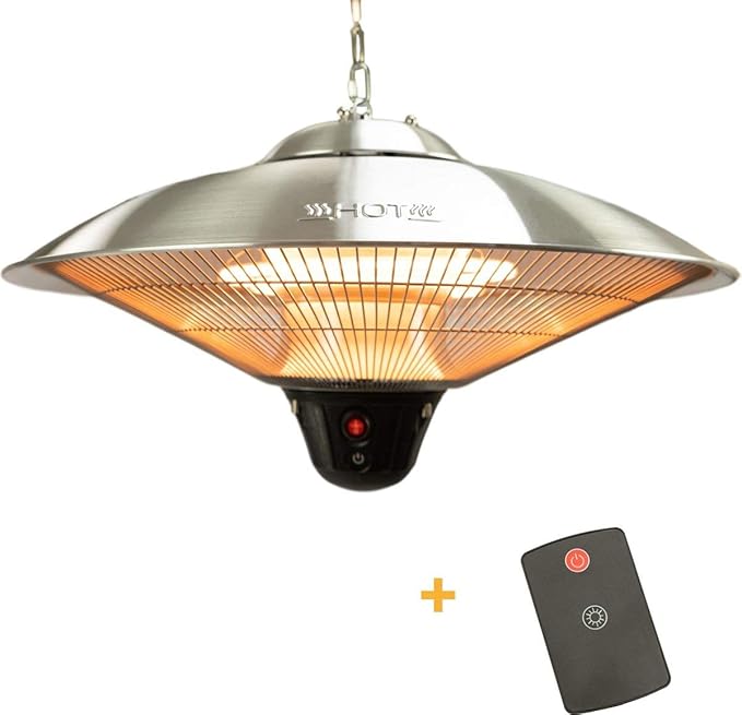 MaxxGarden Terrassen Deckenheizstrahler - Infrarot Heizstrahler - 30 cm