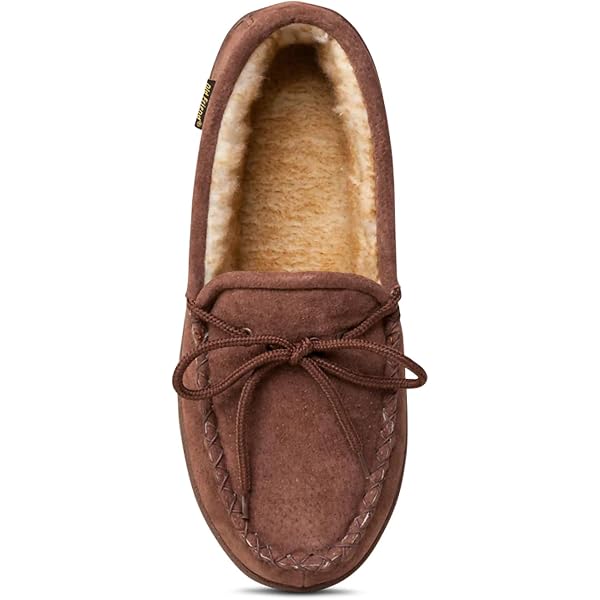 Old Friend Women's Buffy Scuff Slipper - Plush Fleece Lined, Leather Upper, Comfort Indoor/Outdoor House Shoes