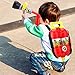 Young Choi's Kids Backpack Toy Water Gun, Large Capacity Water Blasters and Soakers for Boys, Summer Beach Water Toy for Kids (Fireman Backpack WG)
