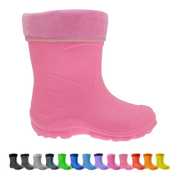 Gallux Superleichte Kinder Eva Gummistiefel Thermostiefel gefüttert Regenstiefel Winterstiefel Unisex bunt