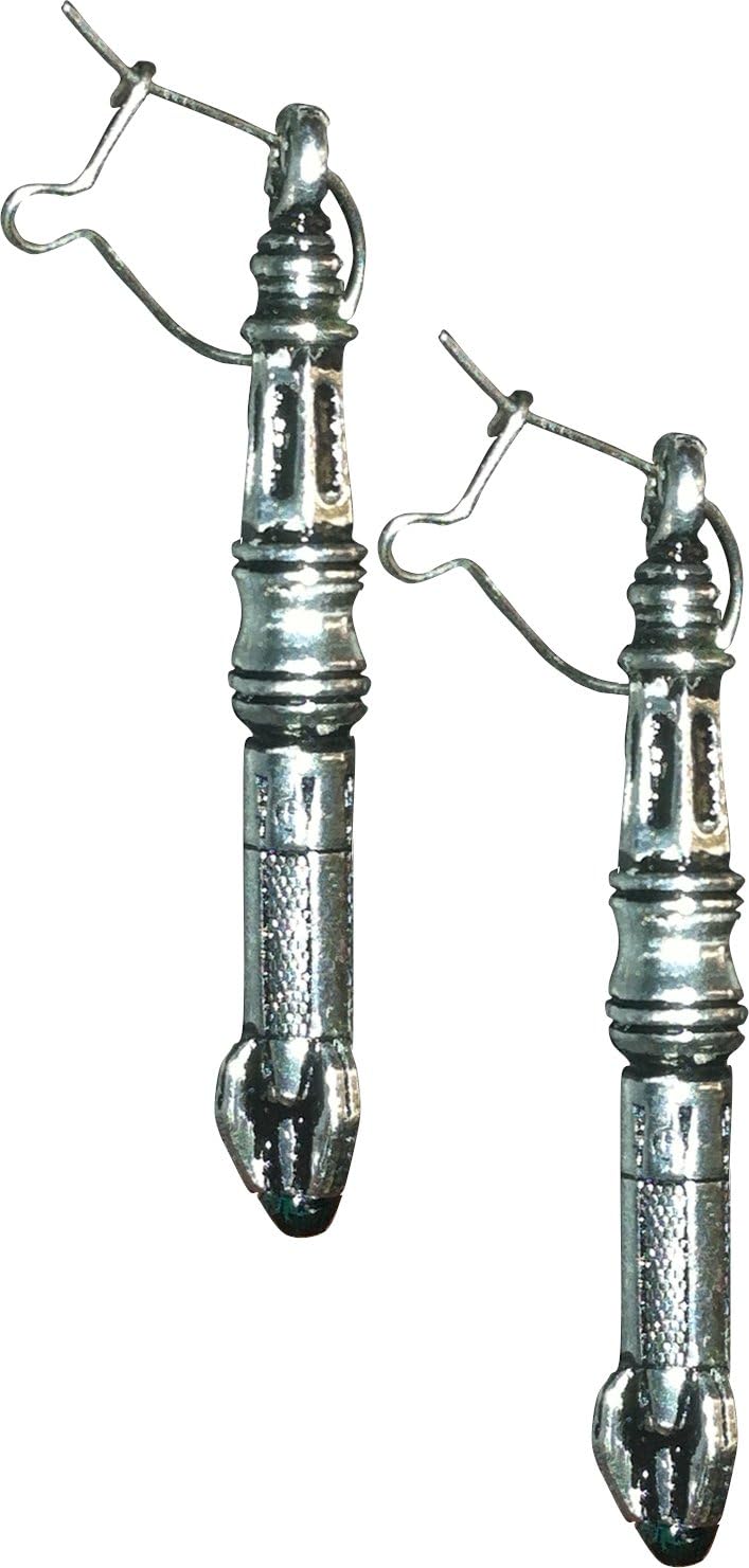 Doctor Who Official Licensed 11th Dr Matt Smith Sonic Screwdriver Earrings