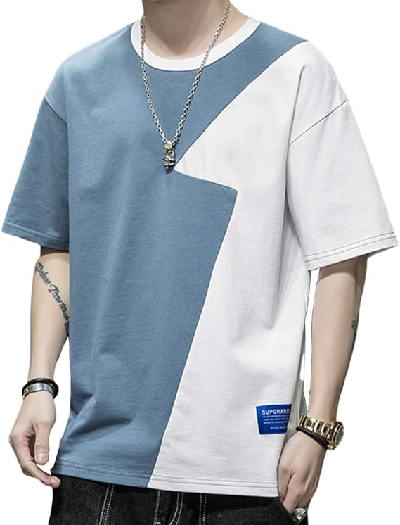 Amazon Tシャツ メンズ 五分袖 おしゃれ ゆったり 柔らかい 丸襟 快適 ファション Tシャツ おしゃれ おしゃれ ゆったりスポーツ 春夏服 Tシャツ カットソー 通販