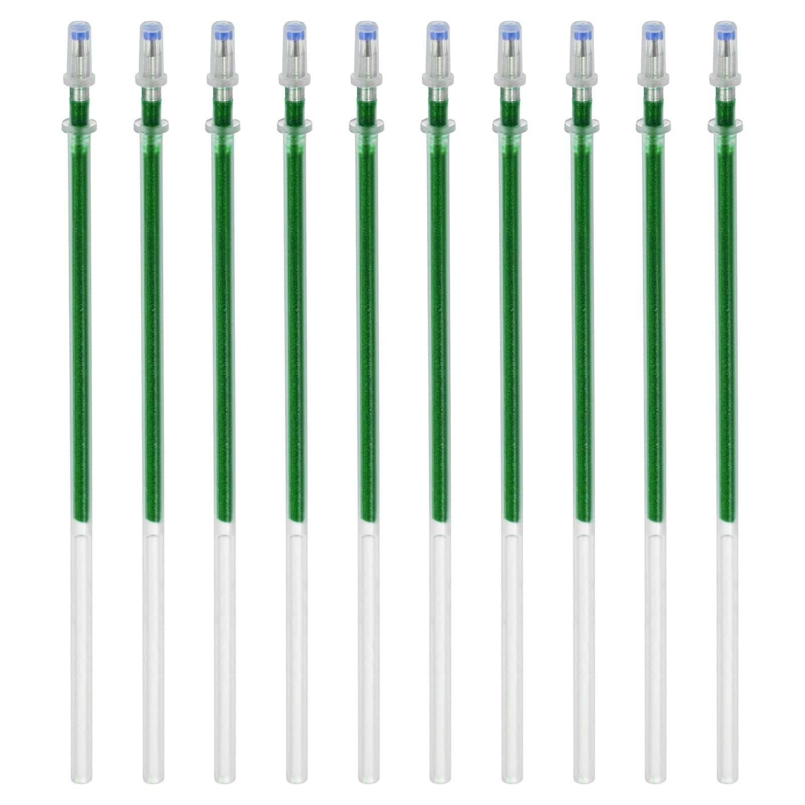 PATIKIL 1mm Gel Pens Refills, 24 Pack Sparkle Metallic Ink Bold Point for Adults Coloring Books Scrapbooking Art Drawing Journaling, Green