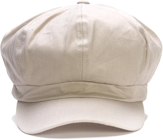 cotton elastic newsboy cap