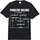 Problem Solving Chart Geek Nerd Computer Programmer Men Comfort Colors Adult Heavyweight T-Shirt