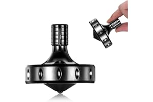 Precision Metal Spinning Top, Long Lasting Spin Time and Perfect Balance, Skilled Adult Easily Exceed 10 Mins, Portable Stain