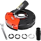HERZO Dust Shroud for Angle Grinder 4/4.5/5 inch Universal Surface Grinding Shroud (125MM)