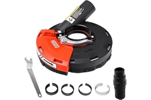 HERZO Universal Surface Grinding Dust Shroud, 4-1/2Inch and 5-Inch