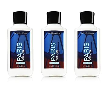 Bath Body Works Paris For Men 80 Oz Body Lotion 3 Pack