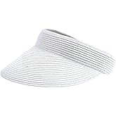 San Diego Hat Company Women's Mixed Braid Brim Visor with Velcro, Sun Hats for Women