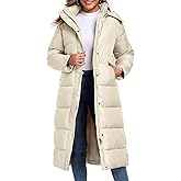Vidifid Womens Thickened Down Jackets Oversized Long Puffer Coat Hooded Parka Winter Jacket