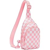 FODOKO Sling Crossbody Bag Main Compartment, Zippered Front Pockets, Adjustable Shoulder Strap, WaterResistant Lightweight