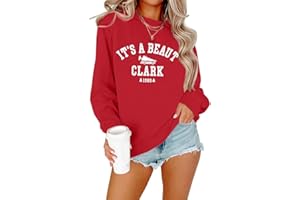 ASTANFY Christmas Sweatshirts Women It's a Beaut Clark Sweatshirt Funny Christmas Tree Pullover Lightweight Shirt
