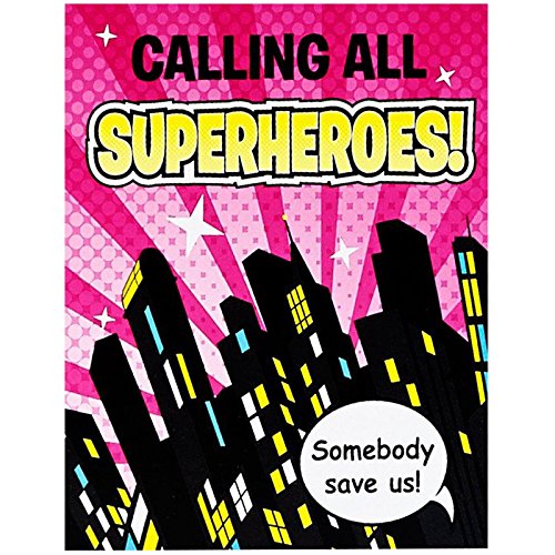 Superhero Girl Party Supplies - Invitations
