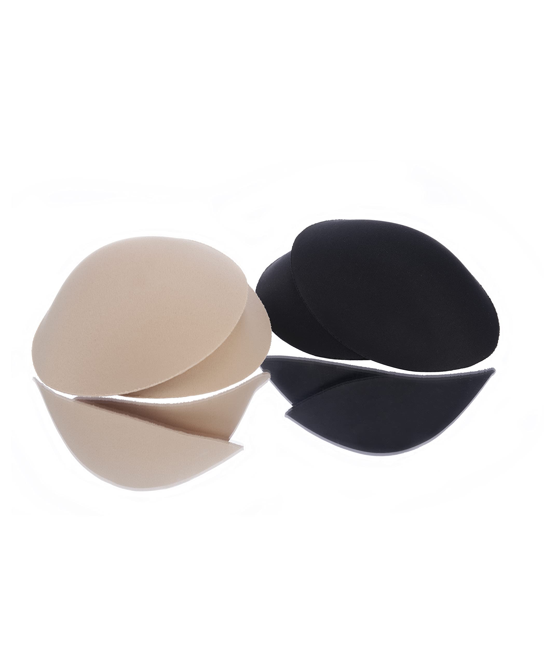 Photo 1 of SMART CUPS Bra Pads Insert 2 Pairs Bra Inserts D/DD Cups Bra Replacement Pad Black& Nude