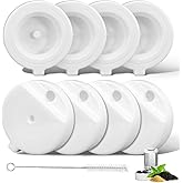 Baofum 8Pcs Gravity Pet Water Fountain Filters, Automatic Pet Waterer Replacement Filters for 3.6L/4.6L/6L/8L Dog Water Dispenser(8 Filters with 1Brush)