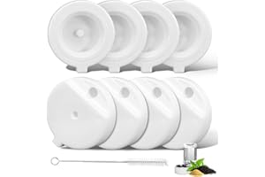 Baofum 8Pcs Gravity Pet Water Fountain Filters, Automatic Pet Waterer Replacement Filters for 3.6L/4.6L/6L/8L Dog Water Dispenser(8 Filters with 1Brush)