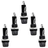 Yoiilnz 5 Pcs Panel Mounted 6x30mm Screw Cap Fuse