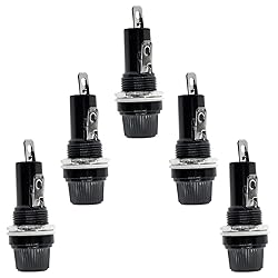 Yoiilnz 5 Pcs Panel Mounted 6x30mm Screw Cap Fuse