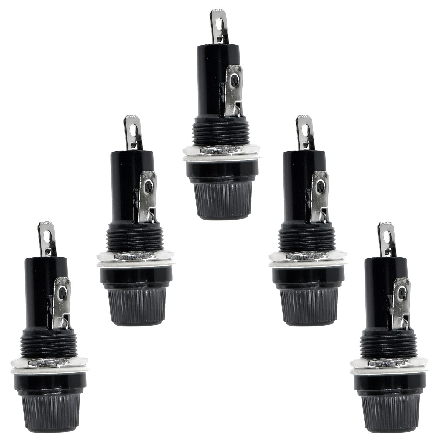 Yoiilnz 5 Pcs Panel Mounted 6x30mm Screw Cap Fuse