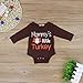 3Pcs/Outfit Set Baby Boy Girl Mommys Little Turkey Thanksgiving Rompers Clothes Set