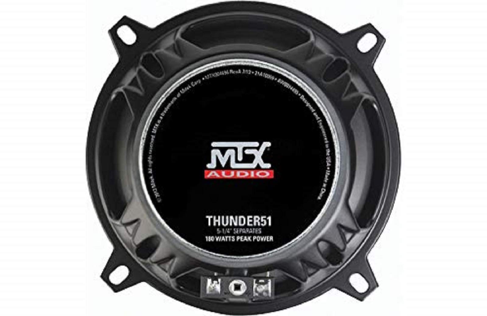 MTX Audio THUNDER51 90-Watt RMS 2- Way Component Speakers Pair, 5.25 inch