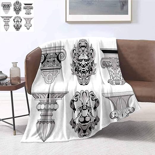 Amazon Com Mademai Toga Party Plush Blanket Roman Architectural