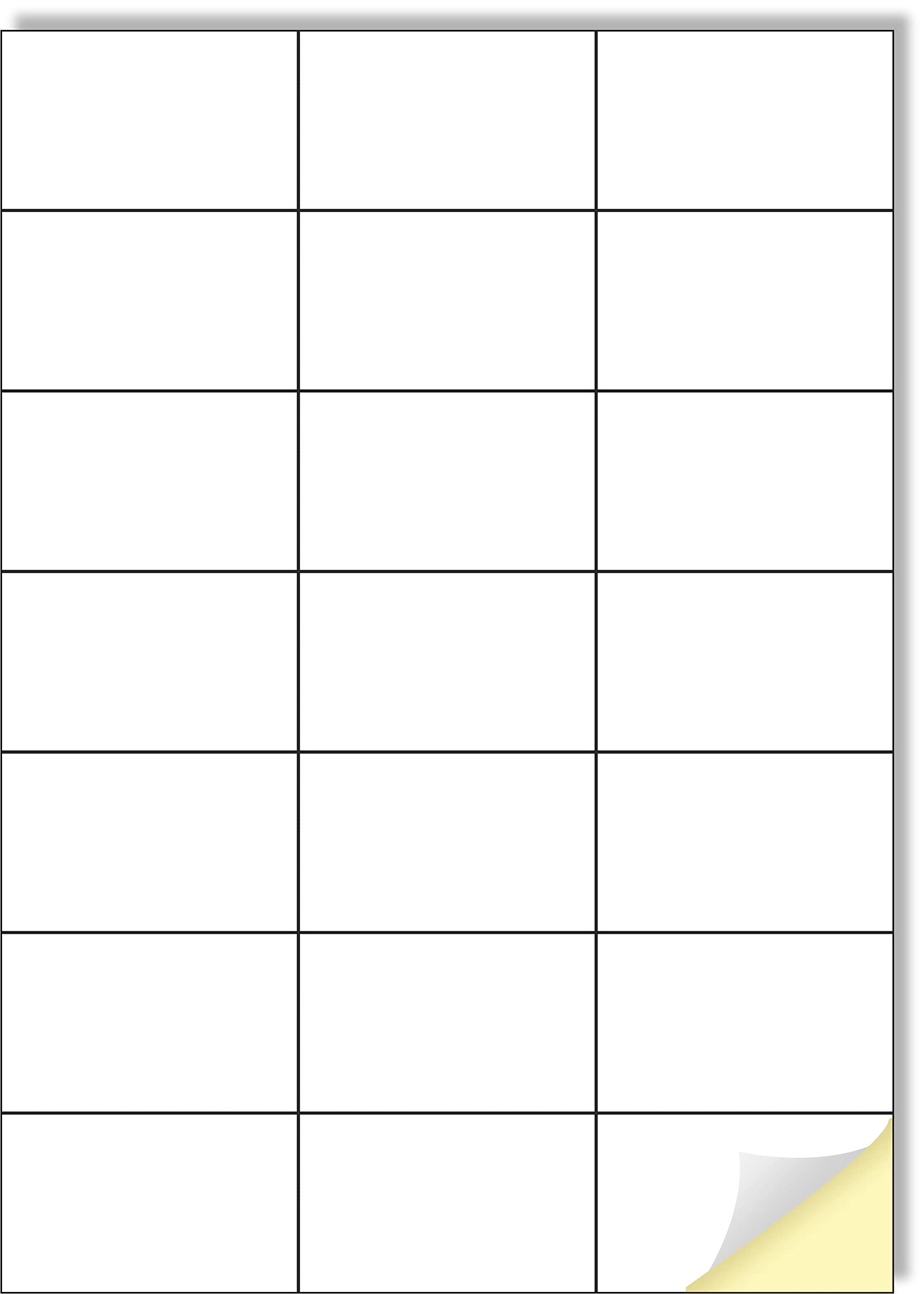 Creavvee 21 Sticker per Sheet, 25 A4 Sheets, Art & Craft Printable White Sticker Paper Label for Laser/Inkjet Printers Made in Europe - Sticker Size 70 x 42,3 mm