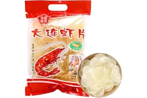 DAMAICHUHAI Raw Uncooked Shrimp Chips | 500g Prawn Crackers | Ready-to-Fry Snack | Asian Seafood Chips | Crunchy Shrimp Snack