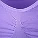 DAS Leben Women Sports Bra Workout and Gym Seamless Racerback Yoga Bra Pack of 3 (XXL, Light pink, light blue, light purple)