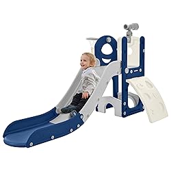 Virubi 5 in 1 Toddler Slide Playset, Climbing Toys