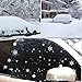 Big Ant Side Windsow Snow Cover, Ultra Thick Car Side Window Snow and Ice Cover 100% Waterproof Frost Guard Protector for Cars Trucks Vans & SUVs (Black-2PCS)