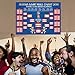 Russia Game Wall Chart Poster - 16 x 24 Inches World Soccer Matches/Football Tournament Schedule/Soccer Calendar Bar/Party Decorations
