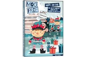 MooFree Brand Vegan White Advent Calendar - Organic No Dairy Milk Chocolate Alternative 70 Gram