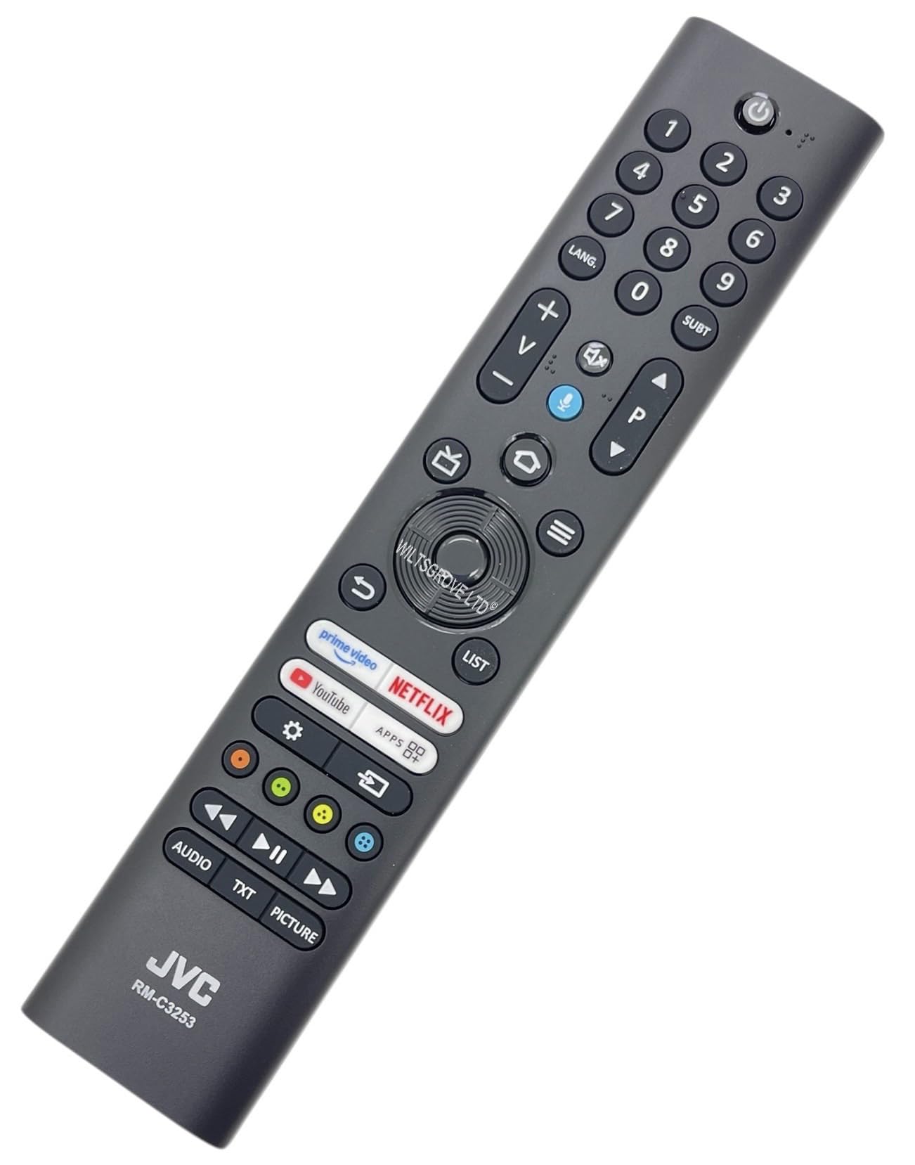 New RM-C3255 Replaces RM-C3253 Replacement Voice Remote Control Compatible with JVC Smart TV Edition LT-40CF890 LT-49CF890 LT-40CF700 LT-50CF890 LT-43CF700 LT-55CF890 LT-32CF600