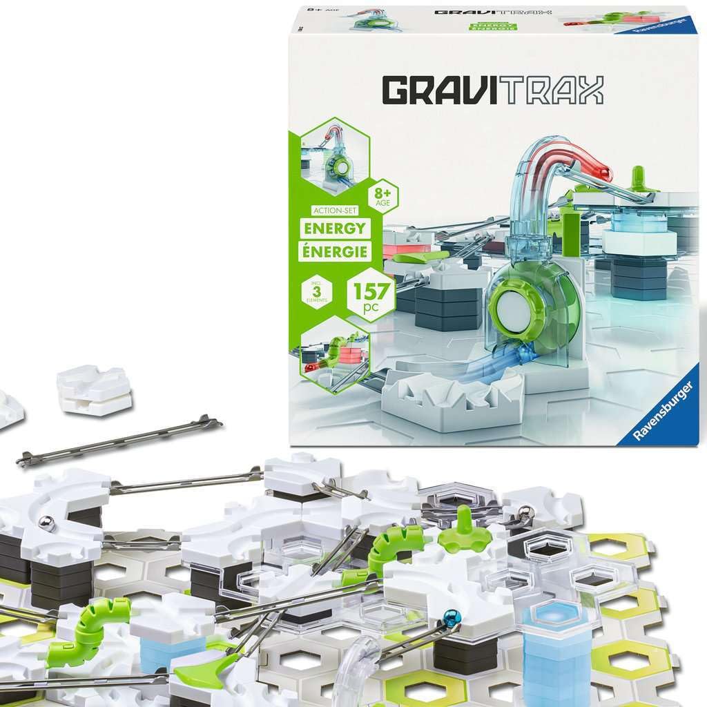 Ravensburger 27482 GraviTrax Energy Action Set, GraviTrax Starter Set, Marble Run and Construction Toy from 8 Years, Can Be Played Alone