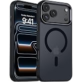 BENTOBEN Magnetic for iPhone 17 PM/18 Pro Max Case, [Compatible with MagSafe] Translucent Matte Slim Shockproof Anti-Slip Anti-Yellow Women Men Protective Phone Case for iPhone 17 Pro Max 6.9",Black