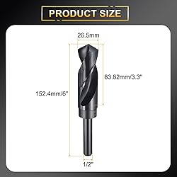 HARFINGTON 26.5mm Drill Bit 1/2" Reduced Shank