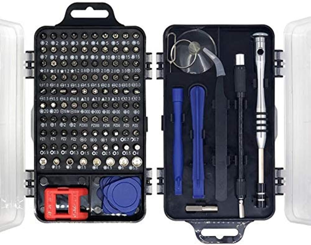 SDFSX Screwdriver Set,Precision Screwdriver Repair Tool Kit Magnetic Driver Kit Professional Repair Tool Kit for iPhone X, 8, 7 / Cellphone/Computer/Tablet/PC/electronic etc(115 Tools),DIY Tools