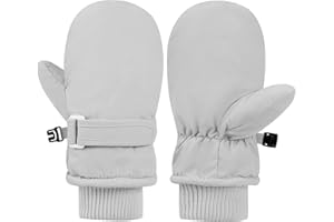 Huuflyty Toddler Gloves Waterproof Toddler Winter Mittens for Kids Snow Gloves Warm Baby Winter Mittens for Boys Girls