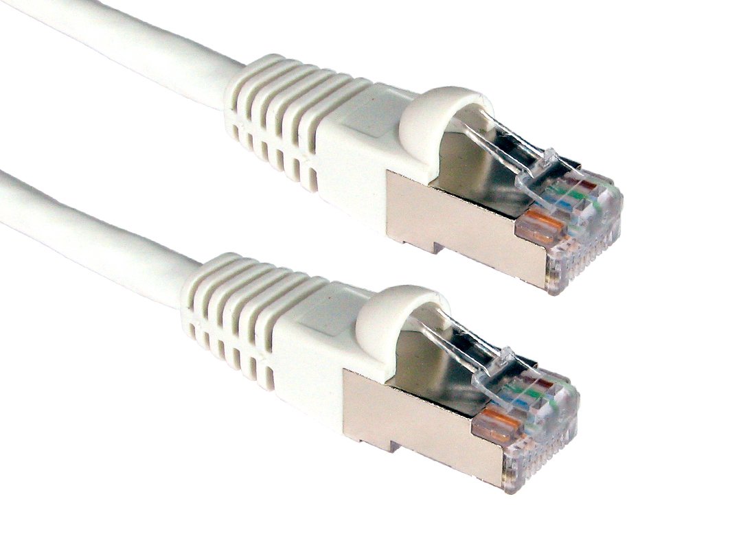 World of Data 15m CAT6A *600MHz* Network Cable WHITE - Professional Standard Ethernet Lead - LSZH - SSTP - FTP - 10GBASE-T (10 gigabit support) - 10Gbits/s (billion bits per second) 5 PACK