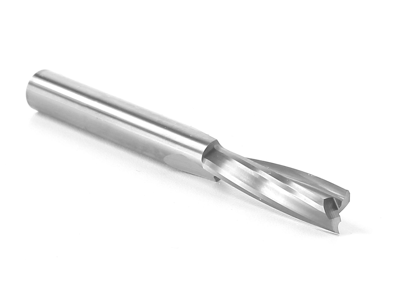 Yonico 31010-SC - Low Helix Upcut Spiral End Mill CNC Router Bit, Diameter: 1/4", Cutting Height: 1", Flutes: 2-1/4" Shank