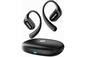 Yistao Open Ear Headphones with 35 Hours Playtime, True Wireless Air Conduction Earbuds Featuring Ear Hooks, Bluetooth 5.3, IPX6 Waterproof Design, Comfortable and Secure Fit for Sports - Black