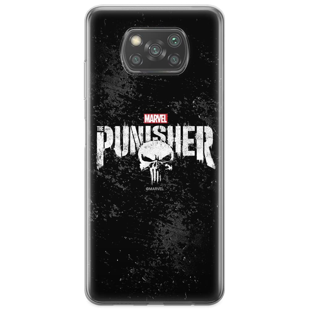 ERT GROUP mobile phone case for Xiaomi POCOPHONE X3 original and officially Licensed Marvel pattern Punisher 003 optimally adapted to the shape of the mobile phone, case made of TPU