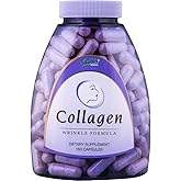 Sanar Naturals Collagen Pills for Women & Men | Hydrolyzed Peptides with Vitamin E & Vitamin C | Supports Hair, Nail, Skin, Bone & Joint Health, Reduce Wrinkles | Grass Fed, Non-GMO,150 Capsules